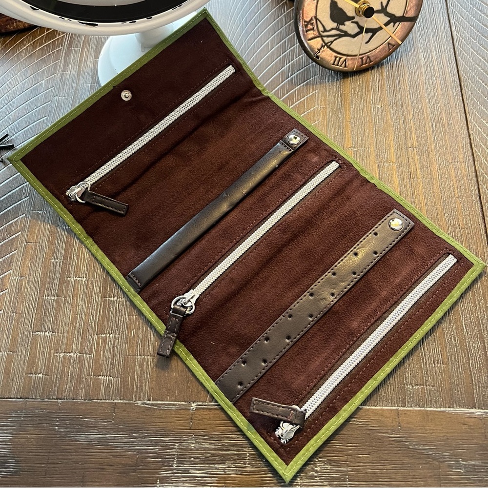 Jewelry Travel Case Tri-fold Wallet Style